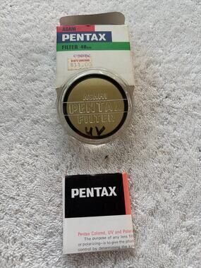 Asahi Pentax 49mm UV Lens Filter Protection Clear Glass from Japan-NIB
